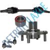 Front Driver CV Axle Shaft + 2 NEW Tie Rod Ends + Wheel Hub and Bearing Assembly #1 small image