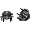 NEW 4 pc Kit - 2 Front Wheel Hub and Bearing Assembly w/o ABS + 2 Outer Tie Rod