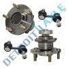 Brand New 4pc Kit - Rear Wheel Bearing &amp; Hub Assembly + Sway Bars FWD ABS