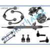 11pc Complete Power Steering Rack and Pinion Suspension Kit for Jeep w/ ABS #1 small image