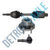 Front Driver CV Axle Shaft + NEW Tie Rod End and Wheel Hub and Bearing Assembly