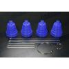 Universal BLUE Silicone Constant Velocity CV Boot Joint Kit Replacement 4pcs #1 small image