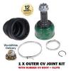 FOR HONDA CIVIC + SHUTTLE 1.4 13 CRX 1.5 1988--&gt; NEW CONSTANT VELOCITY CV JOINT #1 small image