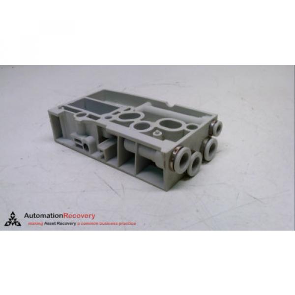 REXROTH R 480 240 875, PNEUMATIC MANIFOLD END BLOCK, 24 VDC, 10 BAR #231335 #4 image