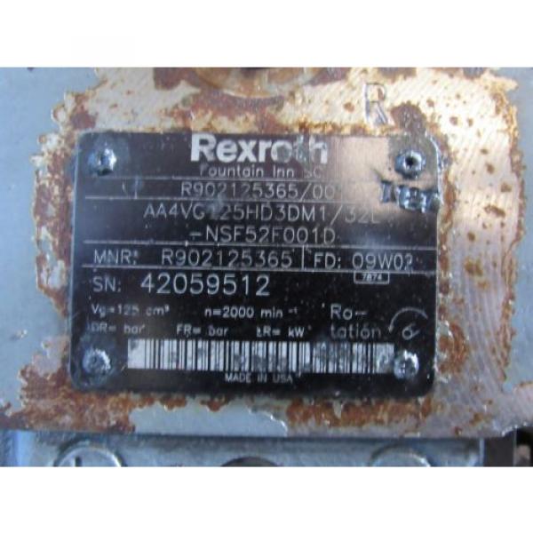 REXROTH PUMP AA4VG125HD3DM1/32L-NSF52F001D #7 image