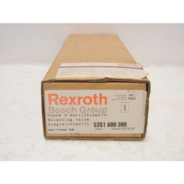 REXROTH BOSCH 5351 600 300 NEW BALANCING VALVE 5351600300 #4 image