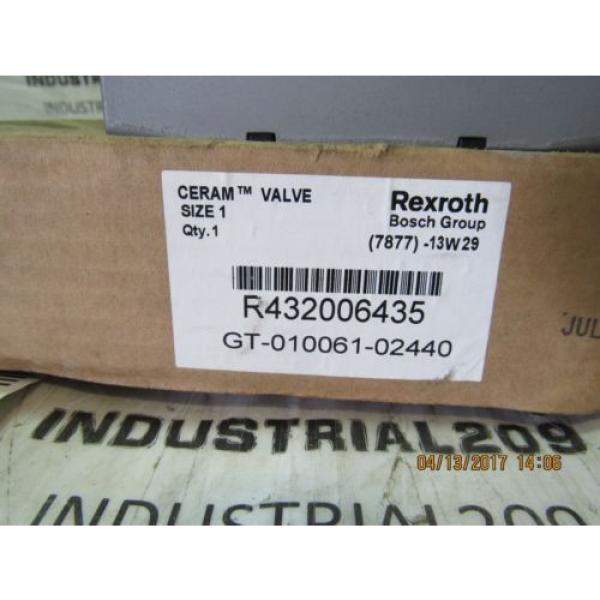 REXROTH CERAM VALVE RT32006435 GT-010061-02440 NEW #4 image