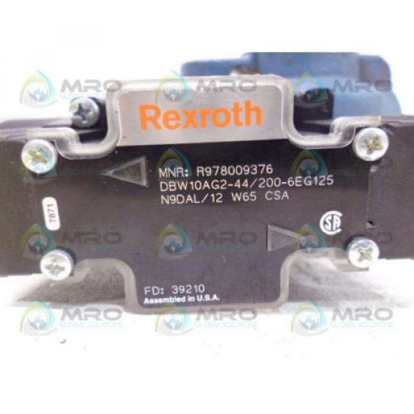 REXROTH R978009376 DBW10AG2-44/200-6EG125N9DAL/12 W65 CSA *NEW NO BOX* #4 image