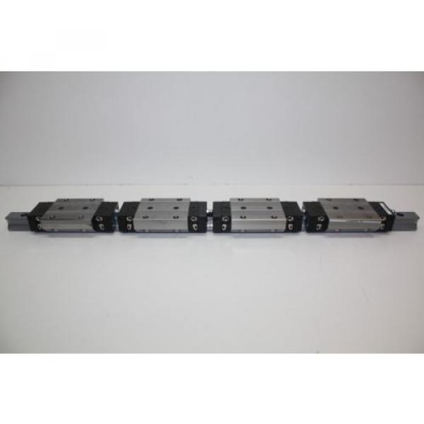 BOSCH REXROTH Linearführung mit 4 Führungswagen R165329320 runner block WARRANTY #1 image