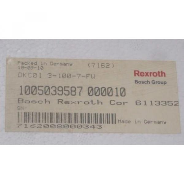 NEW REXROTH DKC01.3-100-7-FW SERVO DRIVE R911279429 , DKC0131007FW #3 image