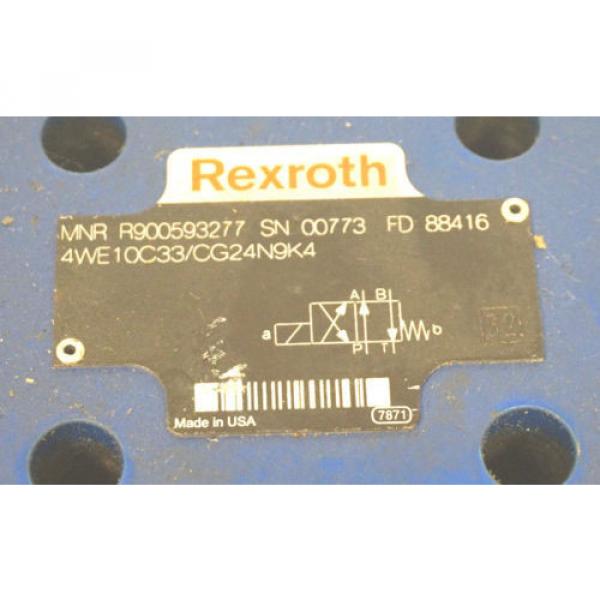 NEW REXROTH 4WE10C33/CG24N9K4 DIRECTIONAL CONTROL VALVE R900593277 #2 image