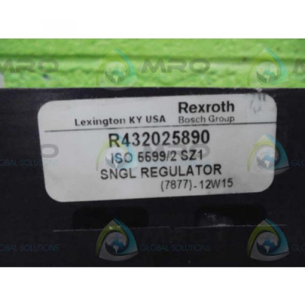 REXROTH R432025890 SNGL REGULATOR  *NEW AS IS* #1 image