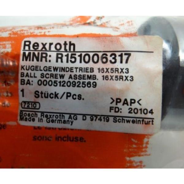Bosch Rexroth R151005317 16X5RX3 Kugelgewindetrieb -unused- #2 image