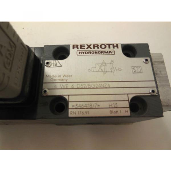 NEW REXROTH 4-WE-6-D52/BG24NZ4 DIRECTIONAL VALVE 4WE6D52BG24NZ4 #2 image