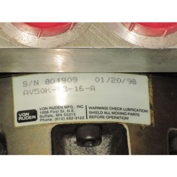 VON RUDEN HYDRAULIC MOTOR No. AV50K1316A Pump #5 image