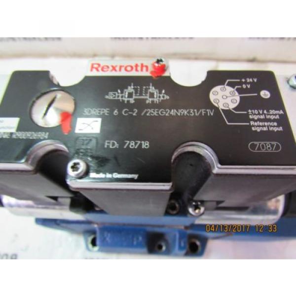 REXROTH 3DREPE6-C-2/25EG24N9K31/F1V HYDRAULIC VALVE  USED #4 image