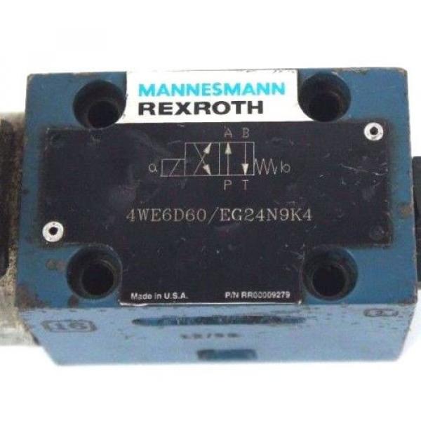 MANNESMANN REXROTH 4WE6D60/EG24N9K4 HYDRAULIC VALVE 4WE6D60EG24N9K4 #4 image