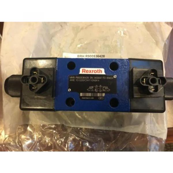 REXROTH DIRECTIONAL VALVE 4WE10G33/CW110N9K4 (R900536428) NEW #1 image