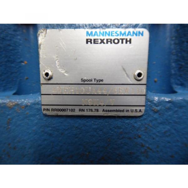 NEW REXROTH DIRECTIONAL VALVE # 4WEH10UA44/6EW110N9K4/V #3 image