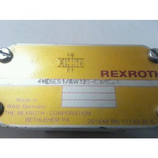 REXROTH VALVE 4WE6E51/AW120-60N9DAV TESTED 4WE6E51 AW120-60N9DAV #2 image