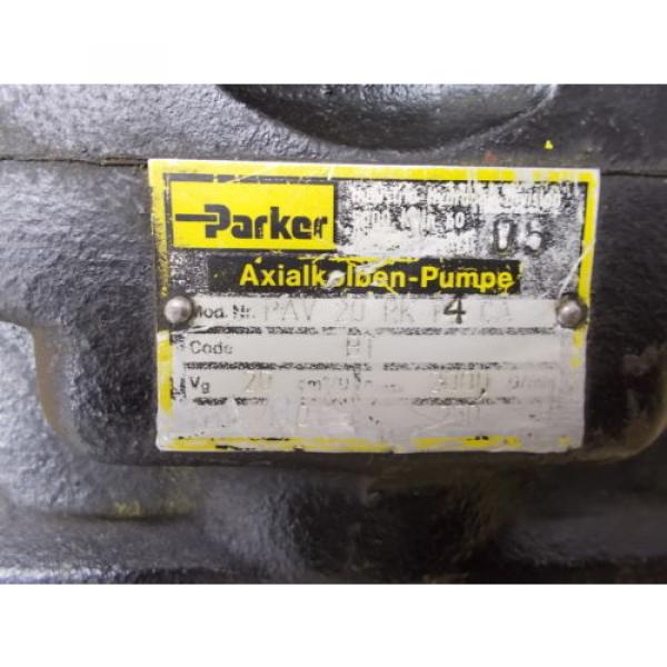 Parker Hydraulic PAV 20RKP4CA, 2000/min. Pump #2 image