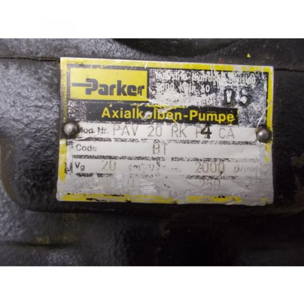 Parker Hydraulic PAV 20RKP4CA, 2000/min. Pump #3 image