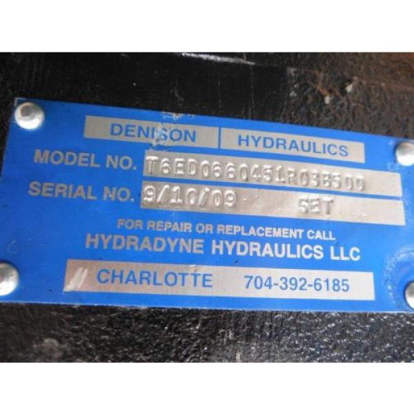 NEW Denison / Hydraline Hydraulics T6ED0660451R038500 Hydraulic Vane  Pump #4 image