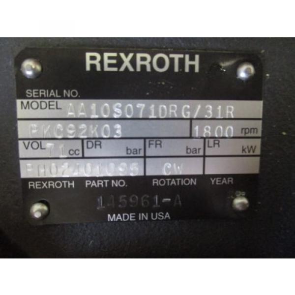 NEW REXROTH HYDRAULIC AA10S071DRG/31 BH02401095 Pump #4 image