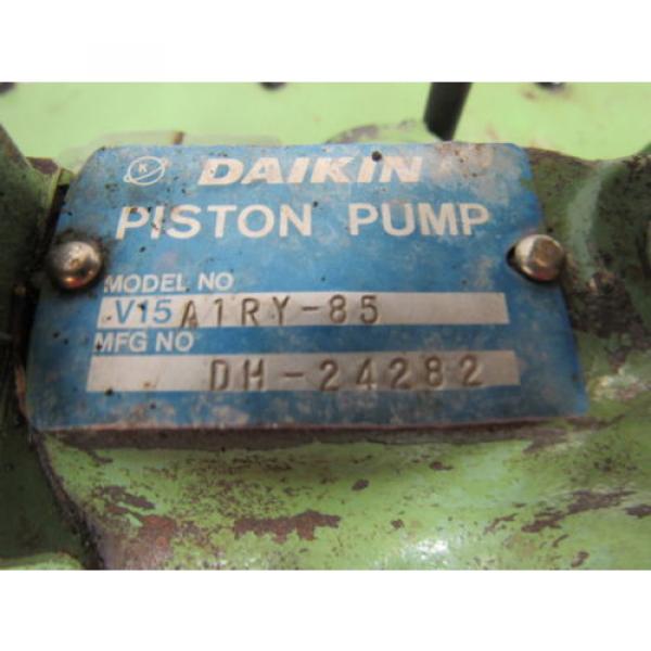 DAIKIN V15A1RY85 Hydraulic W/ 12 Gallon Tank &amp; 220V Motor W/ Valves Pump #10 image