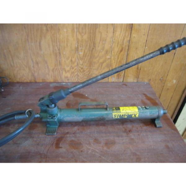 SIMPLEX P42 HYDRAULIC HAND With Hose 10,000PSI Free Shipping Used  Pump #4 image