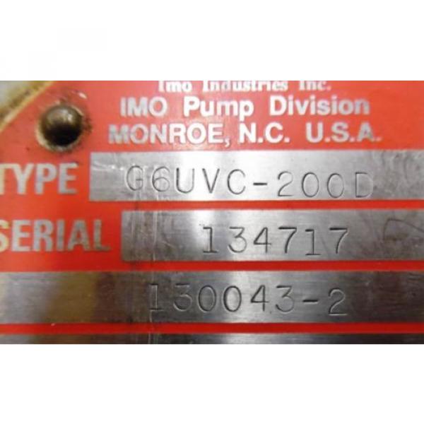 IMO INDUSTRIES INC. HYDRAULIC G6UVC200D, 1300432, 1 GPM, 1500 PSI Pump #2 image