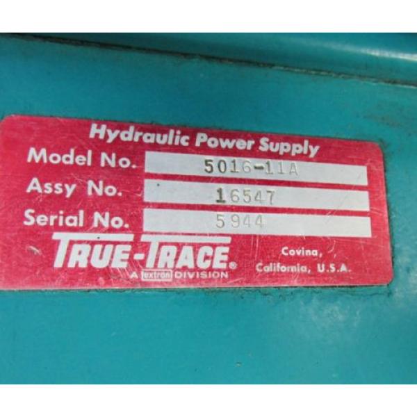TRUE TRACE HYDRAULIC POWER SUPPLY 1.5 HP w/ 24 GALLON TANK &amp; COOLER Pump #6 image