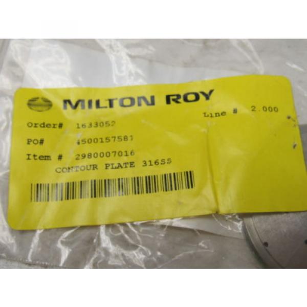 Milton Roy 2980007016 SS Contour Plate 2.5&#034; OD X 0.115&#034; Thick Pump #6 image