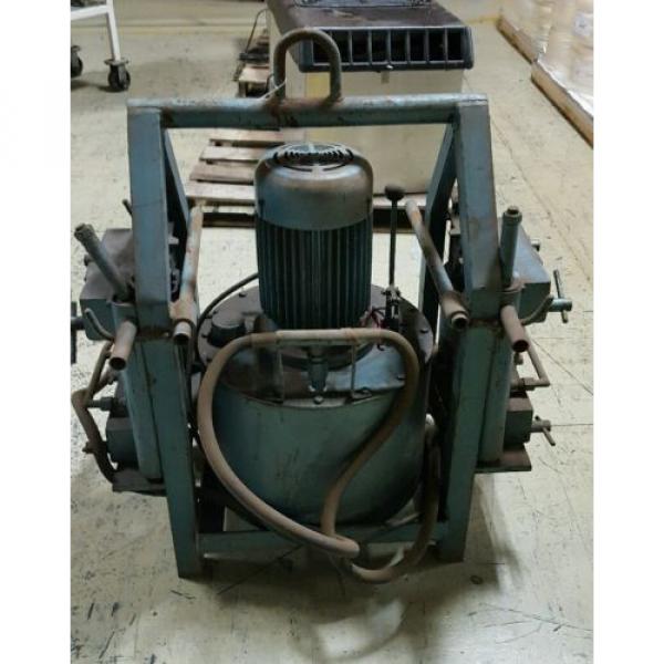 Hagglunds Portable Hydraulic Unit with 2 Hydraulic Rams Pump #1 image