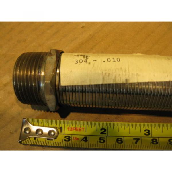 Suction Tube 304 Stainless .010” Mesh Screen Filter Tip 1NPTx12” Pickup Strainer Pump #7 image