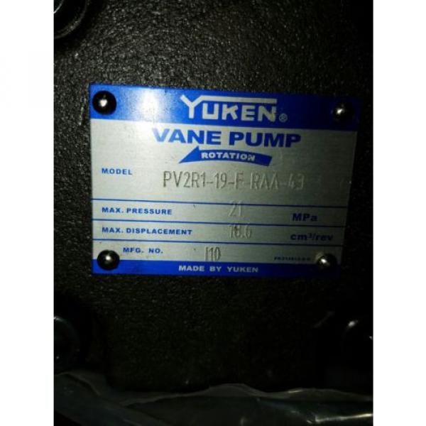 YUKEN VANE PV2R19FRAA43 Pump #1 image