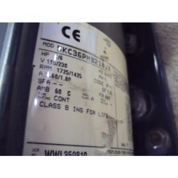 ADI DIAVAC R221FTEA1 WITH GE MOTOR 5KC36PNB210JX HP 1/6 USED Pump #6 image