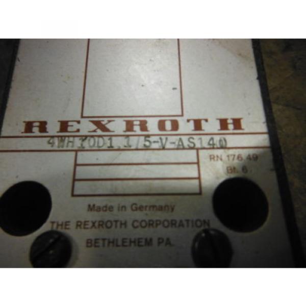 REXROTH VALVE 4WH10D1.1/5-V-AS140 ~ Used #3 image