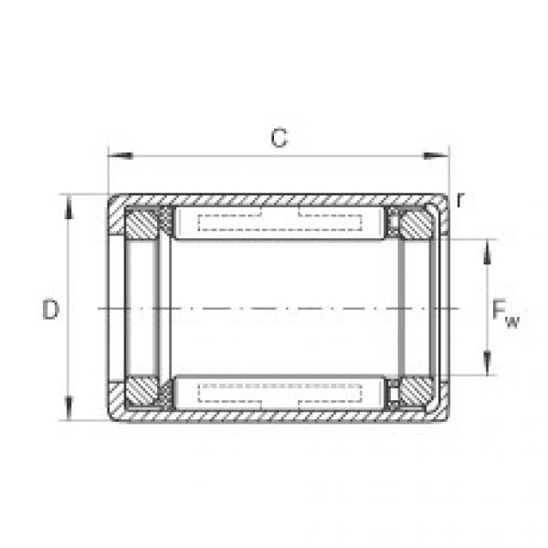 Drawn cup roller clutches - HFL0408-KF #1 image