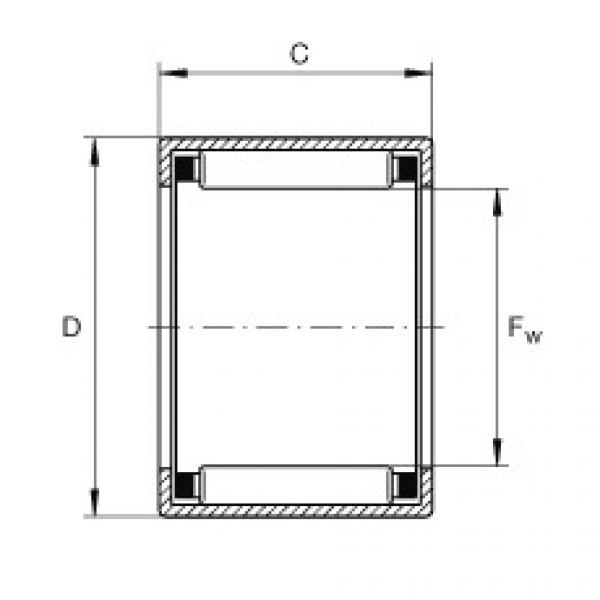 Drawn cup needle roller bearings with open ends - SCE105 #1 image