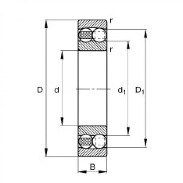 Self-aligning ball bearings - 1212-TVH #1 image