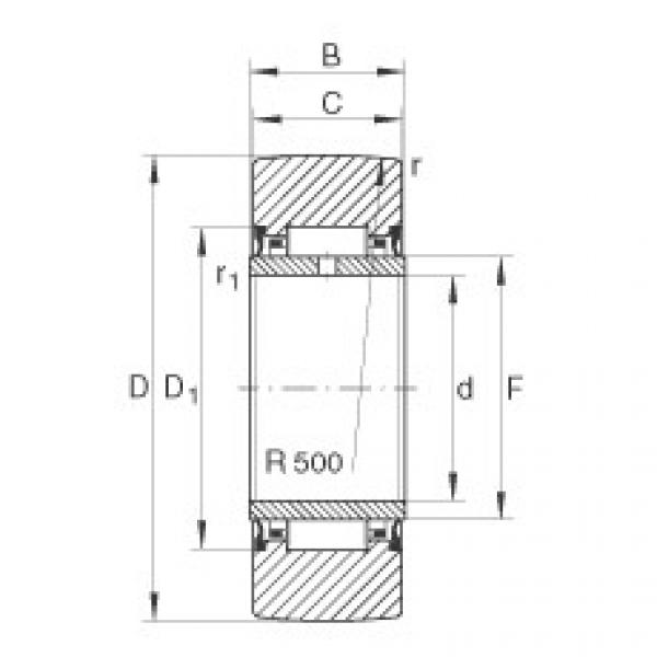 Yoke type track rollers - NA2205-2RSR #1 image