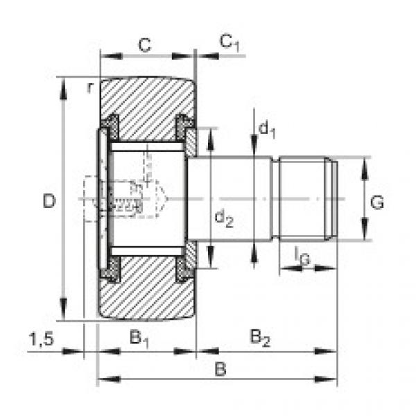 Stud type track rollers - KRV16-PP #1 image