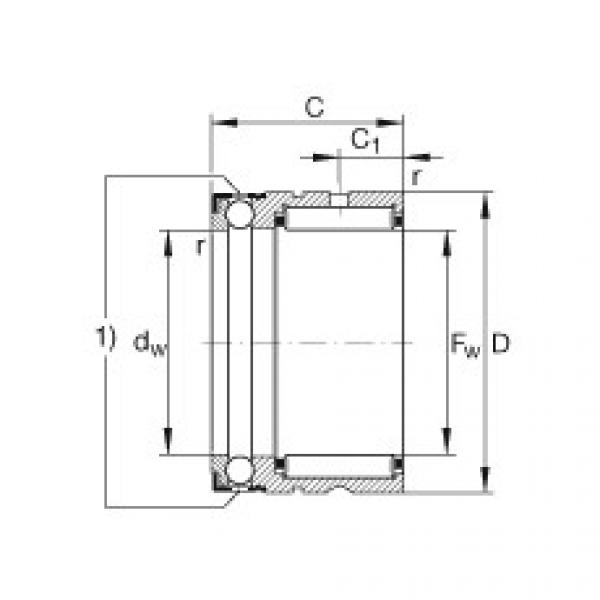 Needle roller/axial ball bearings - NX10-XL #1 image