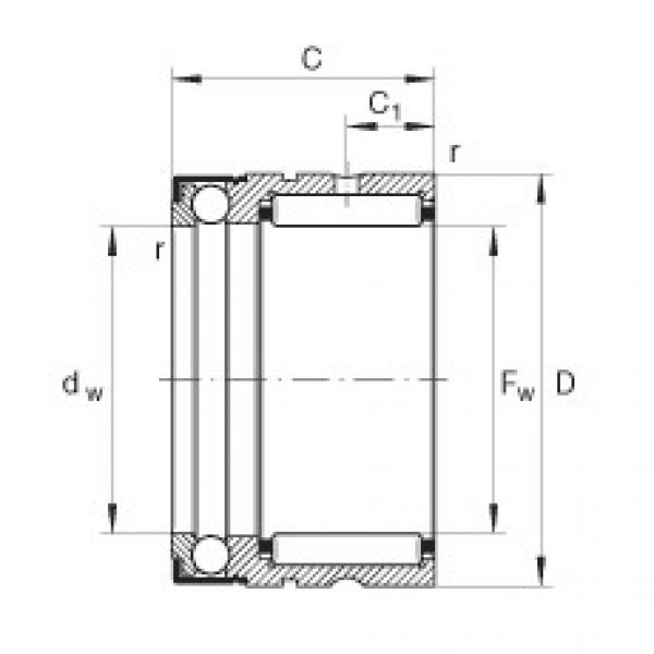 Needle roller/axial ball bearings - NX20-Z-XL #1 image