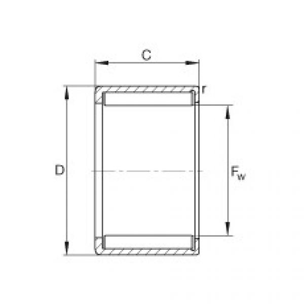 Drawn cup needle roller bearings with open ends - HN1210 #1 image