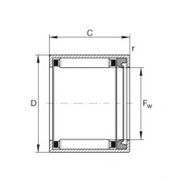 Drawn cup needle roller bearings with open ends - HK0810-RS #1 image