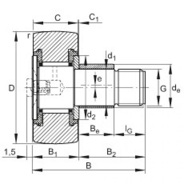 Stud type track rollers - KRE19-PP #1 image