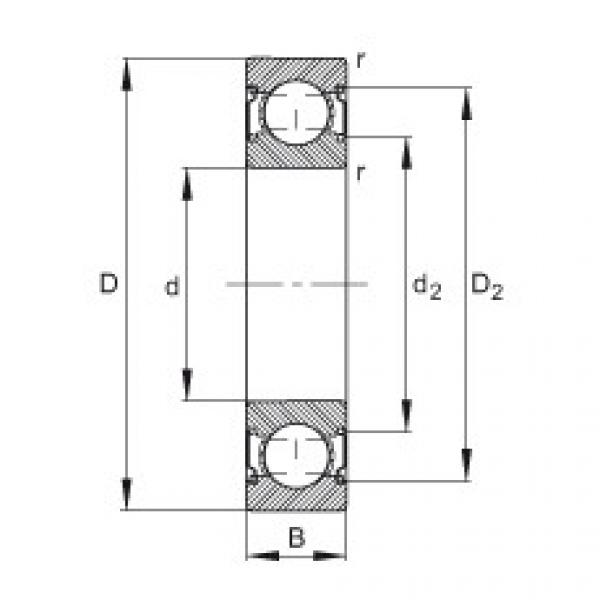 Deep groove ball bearings - 6200-C-2Z #1 image