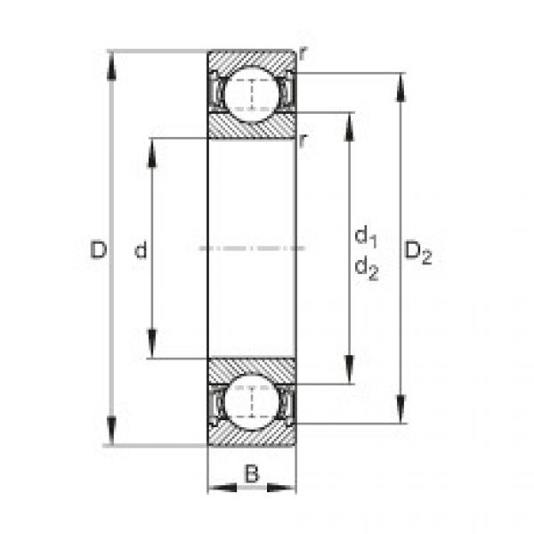 Deep groove ball bearings - 6001-2RSR #1 image